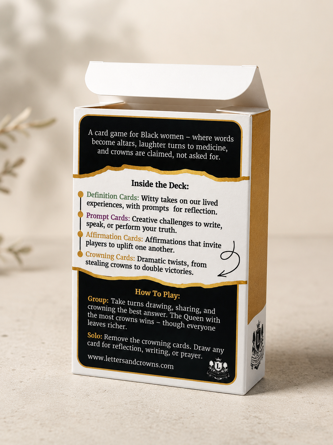 Letters & Crowns: The Game of Healing & Becoming